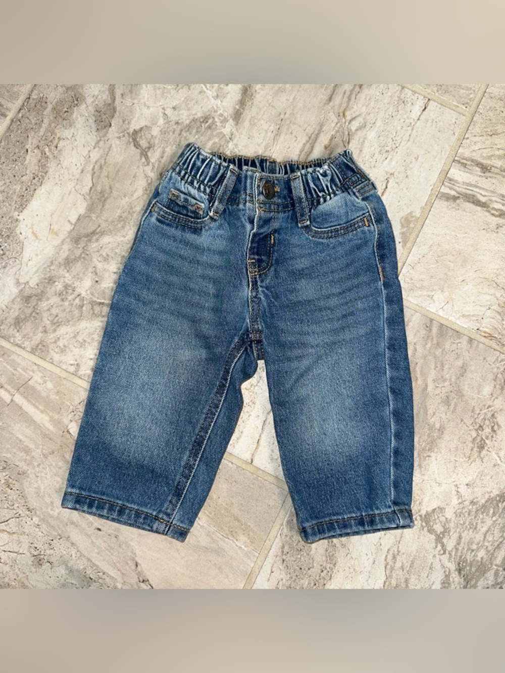 Old Navy Light Blue Elastic Waist Denim Pants